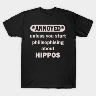 Happy Hippo Hippo Hippo Africa Sayings T-Shirt